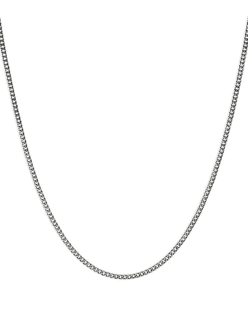 John Hardy Sterling Silver Chain Curb Link Necklace