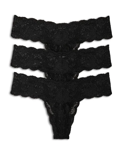 Never Say Never Cutie Low-Rise Thongs, Set of 3