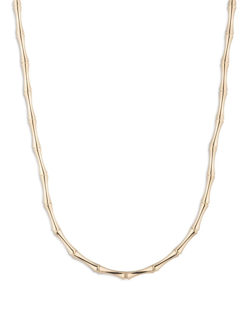 Bamboo Collar Necklace, 16"