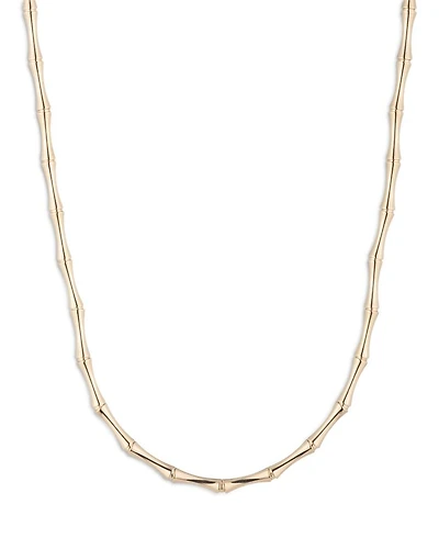 Bamboo Collar Necklace, 16"