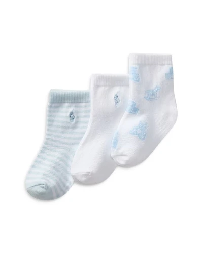 Essential Tossed Bear Socks, Pack of 3