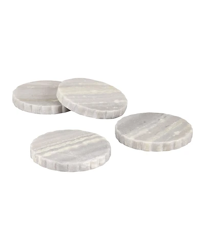 Gauri Kohli Sierra Green Onyx Coasters, Set of 4