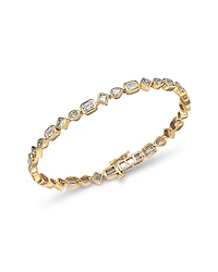 Bloomingdale's Fine Collection Certified Lab Grown Mixed Cut Diamond Bracelet