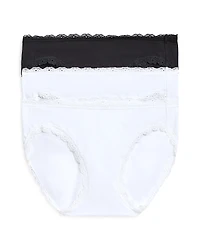 b. tempt'd by Wacoal Lace Trim Bikini, Pack of 3