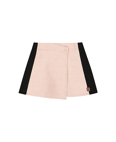Deux par Deux Girls' Skort with Contrast Front - Little Kid