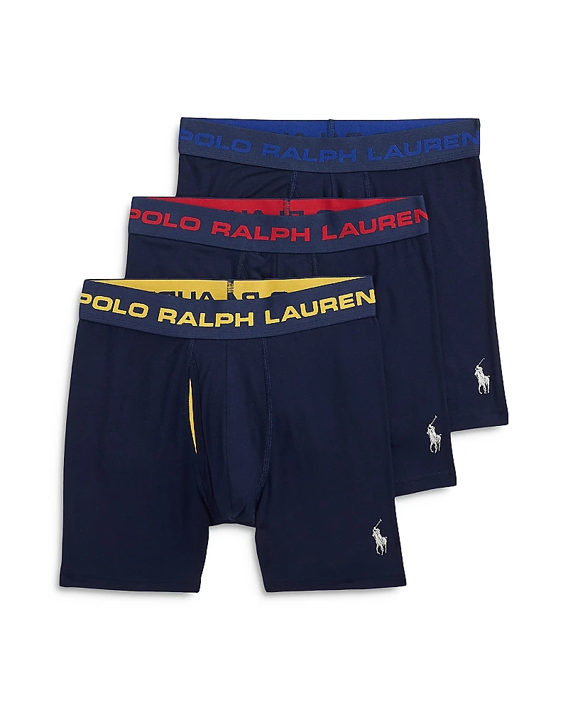 Polo Ralph Lauren Classic Fit Boxer Briefs, Pack of 3