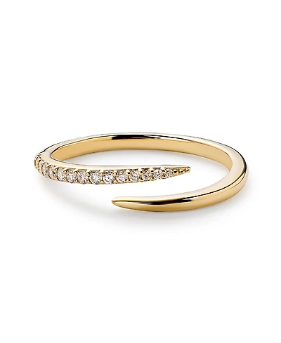 Ana Luisa Gold Lab-Grown Diamond Bypass Band Ring
