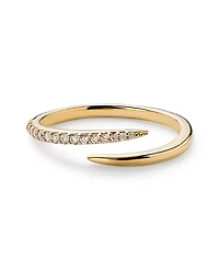 Ana Luisa Gold Lab-Grown Diamond Bypass Band Ring