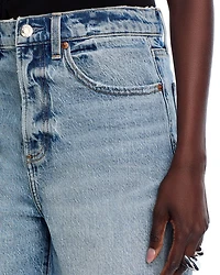 Kaylee High Rise Pinched Loose Denim Shorts