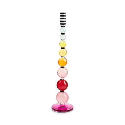 Mackenzie-Childs Fairy Tale Large Glass Candlestick