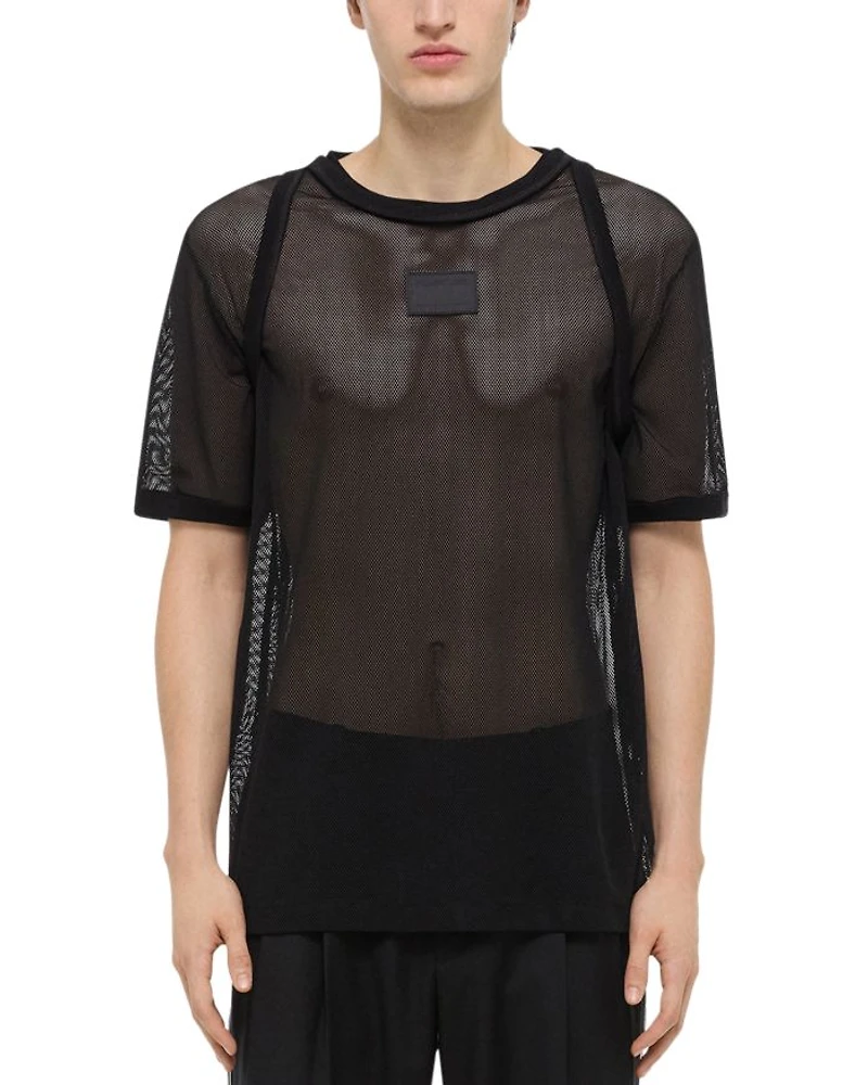 Short Sleeve Logo Mesh Tee