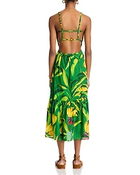 Banana Aquarela Midi Dress