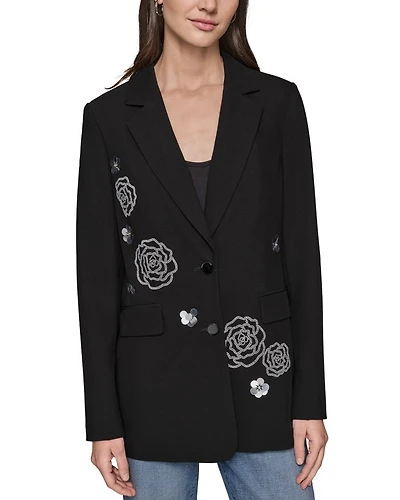 Rose Motif Blazer