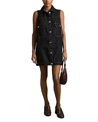 Reiss Brooklyn Denim Mini Dress