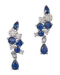 Bloomingdale's Fine Collection Blue Sapphire & Diamond Drop Earrings