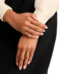 14K Yellow Gold Pavé Diamond Twist Wire Ring