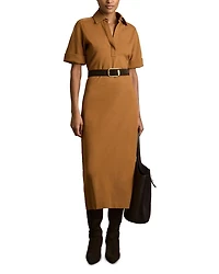 Astrid Collared Jersey Bodycon Dress