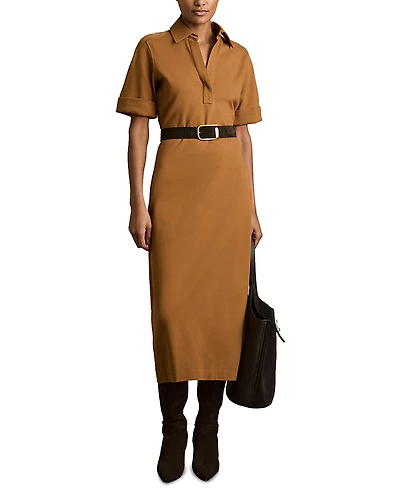 Reiss Astrid Collared Jersey Bodycon Dress