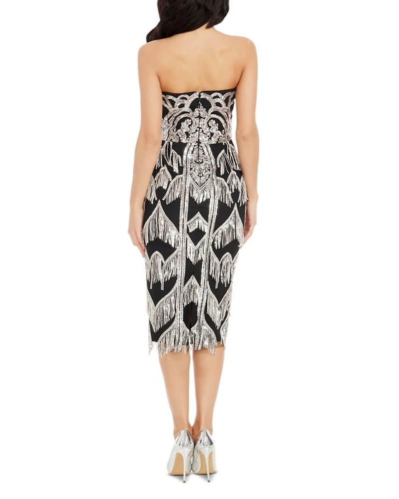 Viviana Fringe Trim Dress