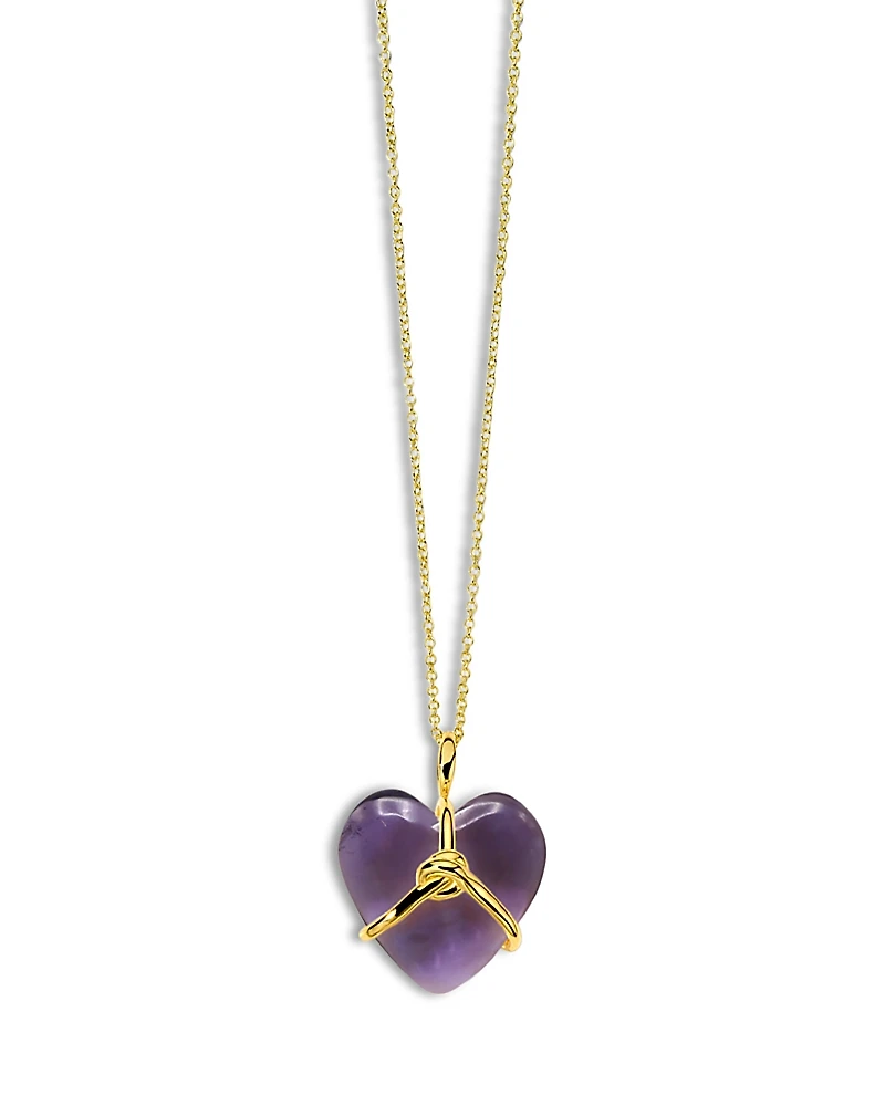 Ippolita 18K Gold Rock Candy Wrapped Heart Pendant Necklace