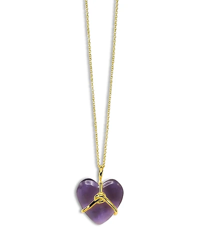 Ippolita 18K Gold Rock Candy Wrapped Heart Pendant Necklace