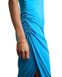 Tulia Side Ruched Midi Dress