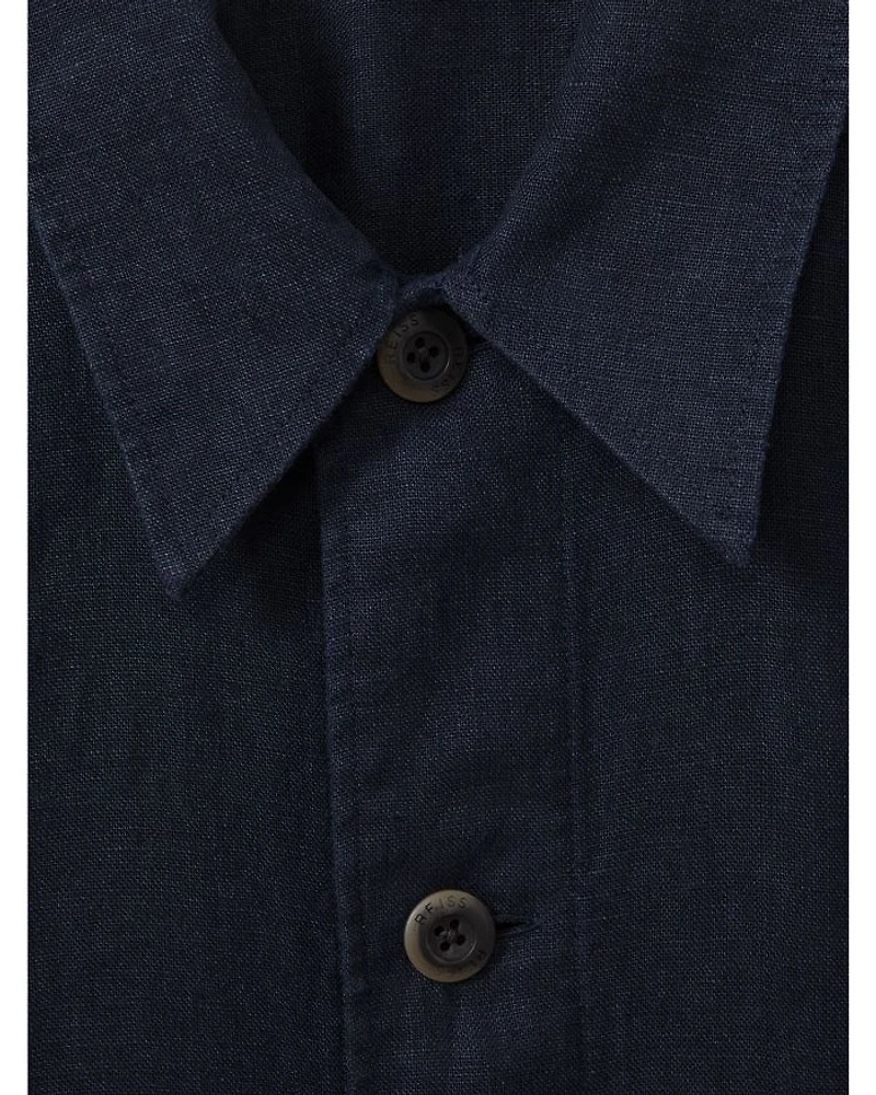 Oversized Fit Cadiz Linen Overshirt