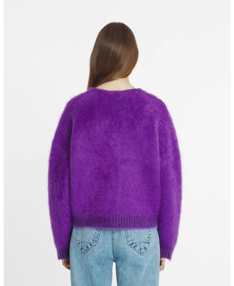 Brushed Mohair Cardigan