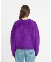 Brushed Mohair Cardigan