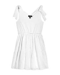 Aqua Girls' Eyelet Mini Dress, Little Kid, Big Kid - Exclusive
