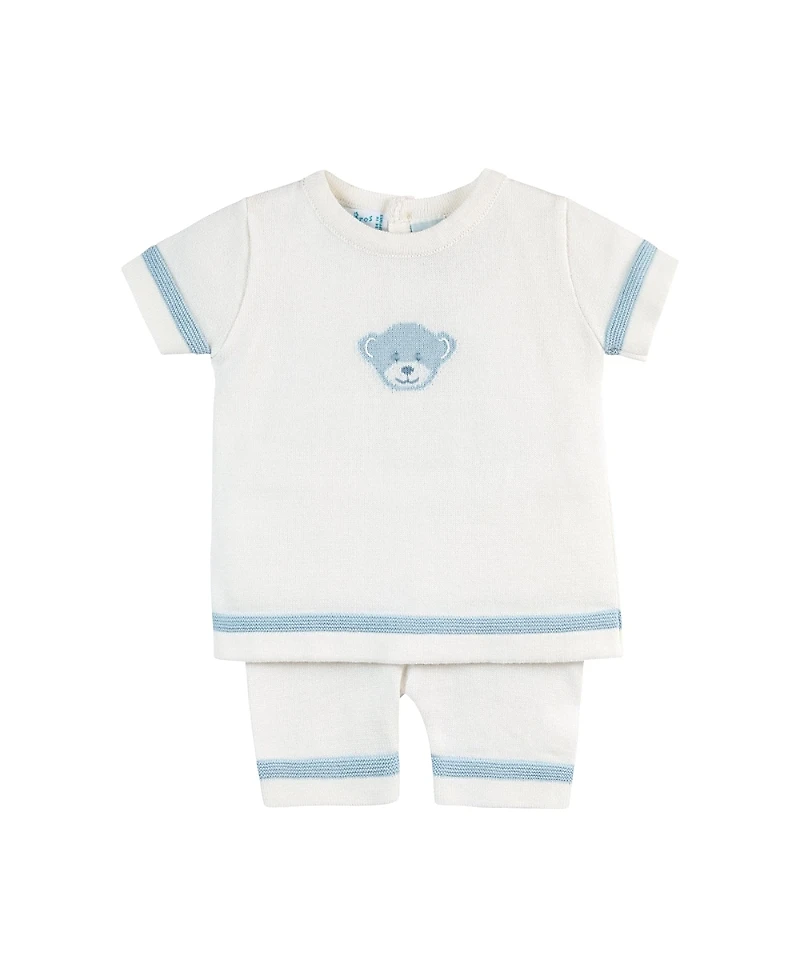 Feltman Brothers Boys' Knit Teddy Bear Set - Baby, Little Kid