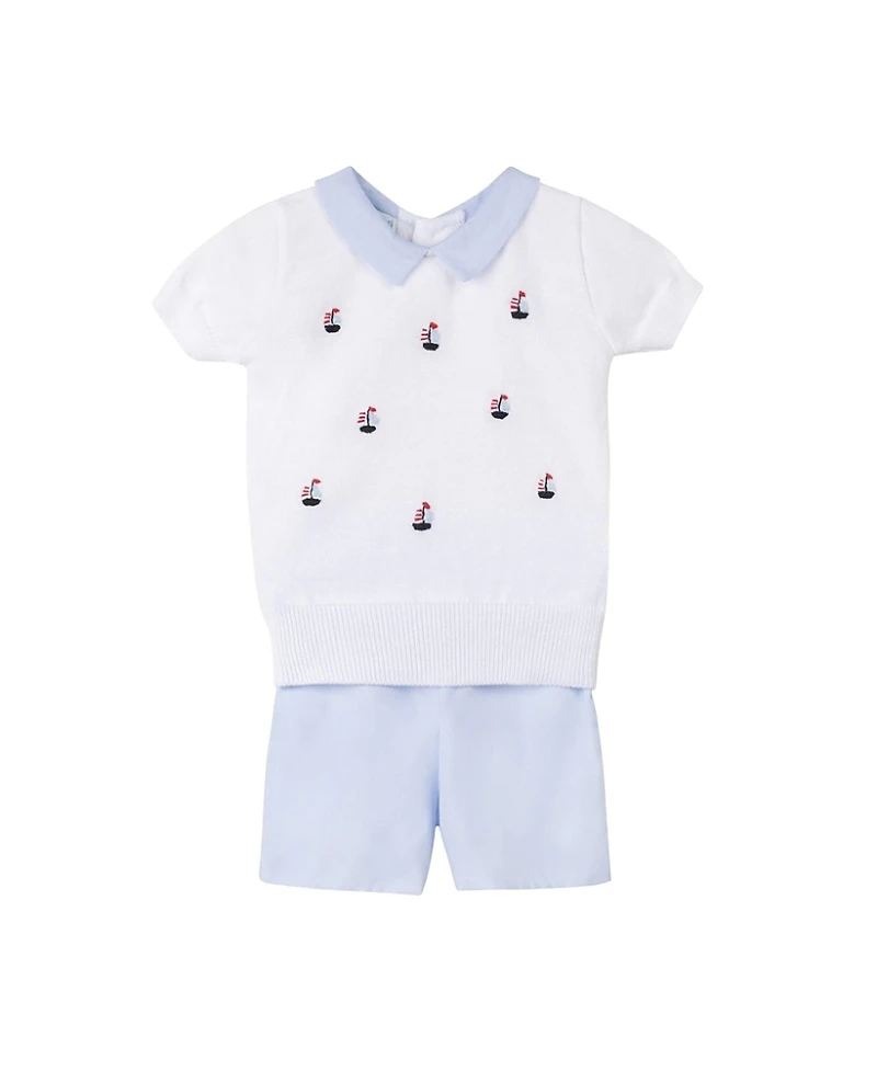 Feltman Brothers Boys' Sailboat Sweater Set - Baby, Little Kid