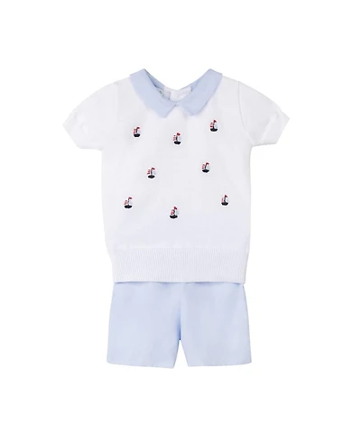 Feltman Brothers Boys' Sailboat Sweater Set - Baby, Little Kid