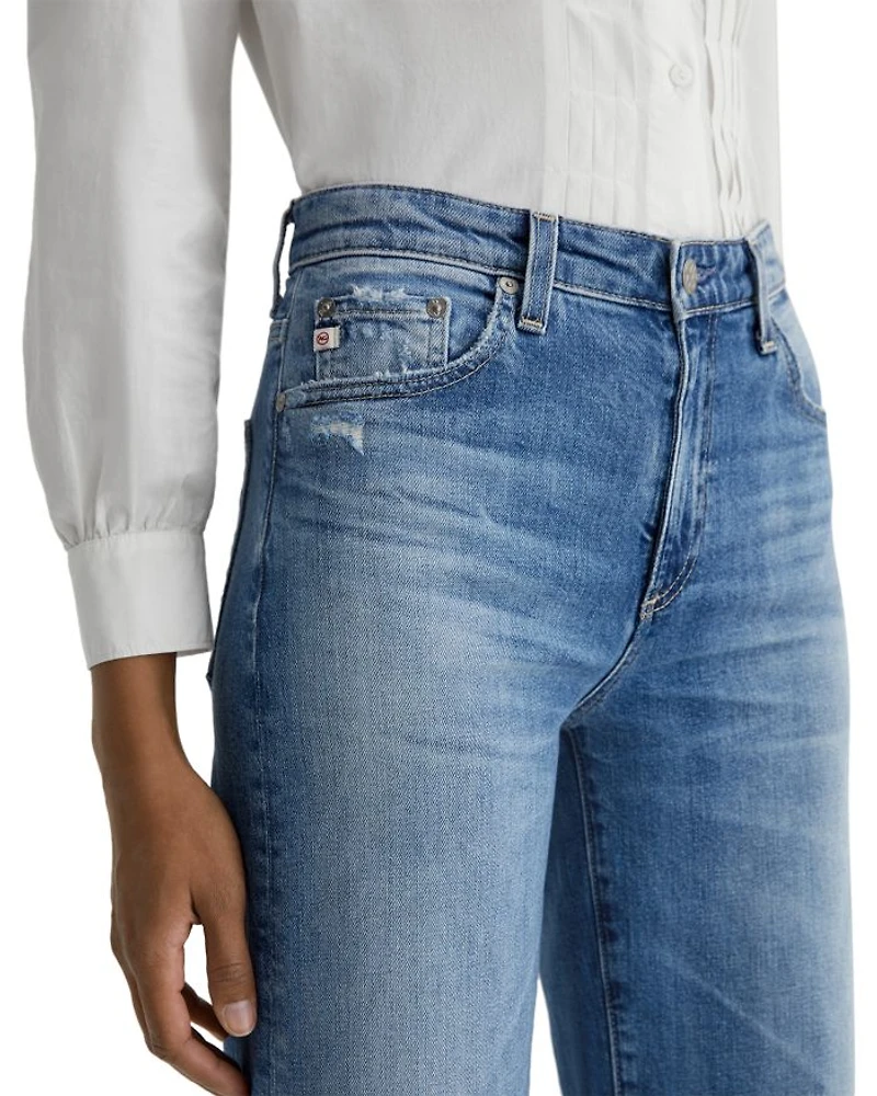Saige High Rise Wide Leg Cropped Jeans 16 Years Postcard