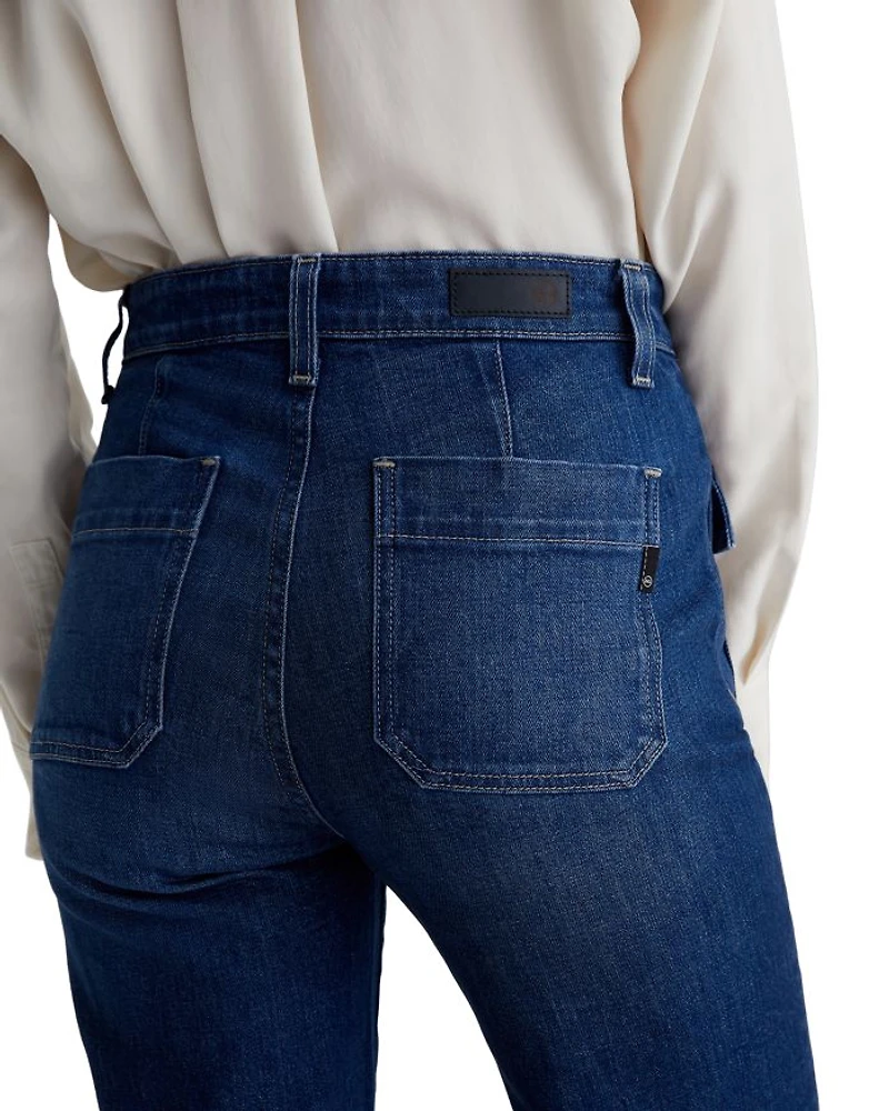 Bonnie Mid Rise Flare Leg Jeans Shallow