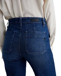 Bonnie Mid Rise Flare Leg Jeans Shallow