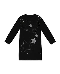 Deux par Deux Girls' Knitted Dress with Sequins - Little Kid
