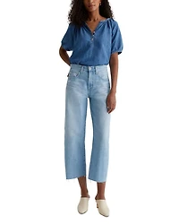 Hattie Crop High Rise Barrel Leg Jeans Sunrise
