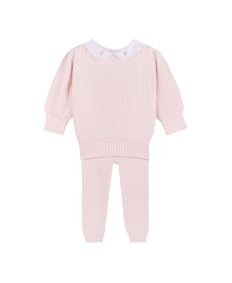 Feltman Brothers Girls' Detailed Collar Knit Set - Baby, Little Kid