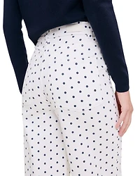 Hepburn High Rise Ankle Wide Leg Jeans Marine Dots