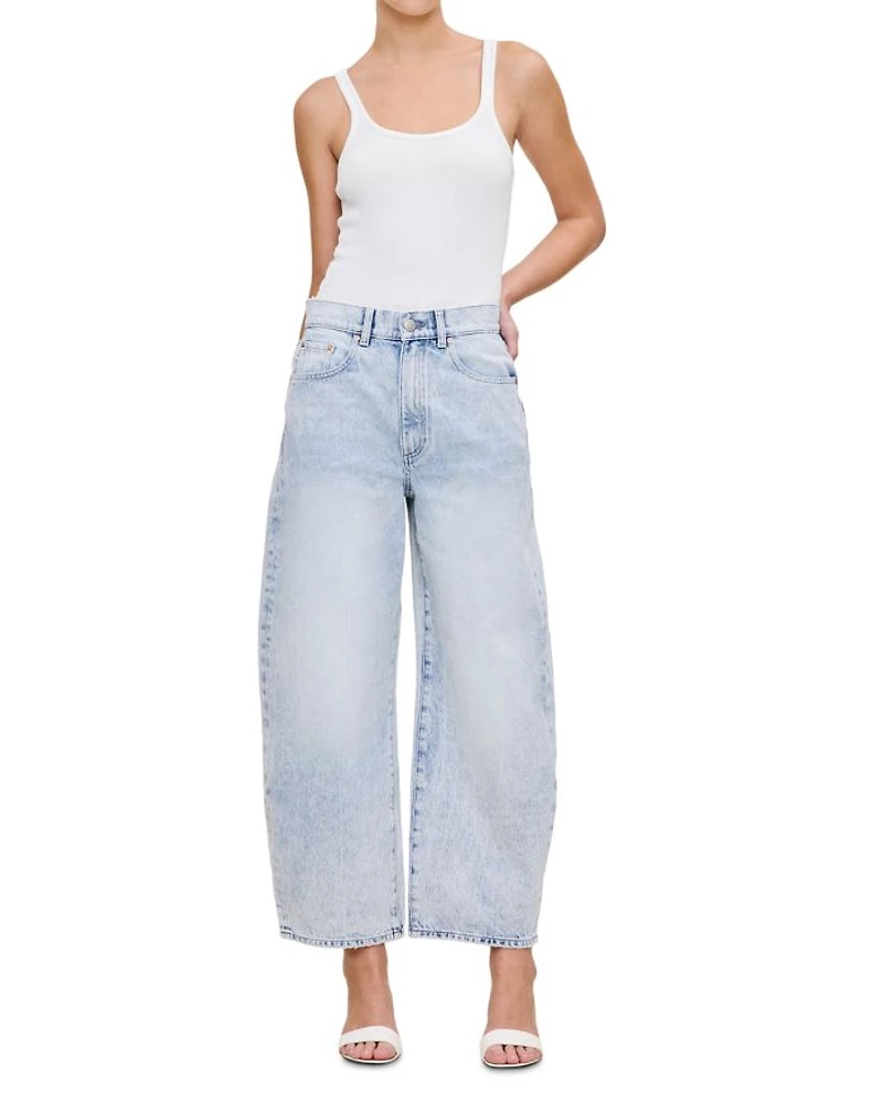 Taylor High Rise Cropped Barrel Leg Jeans Crystal Lake
