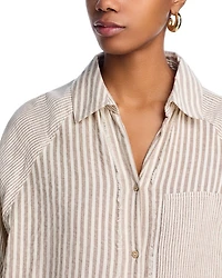 Mixed Striped Media Shirt