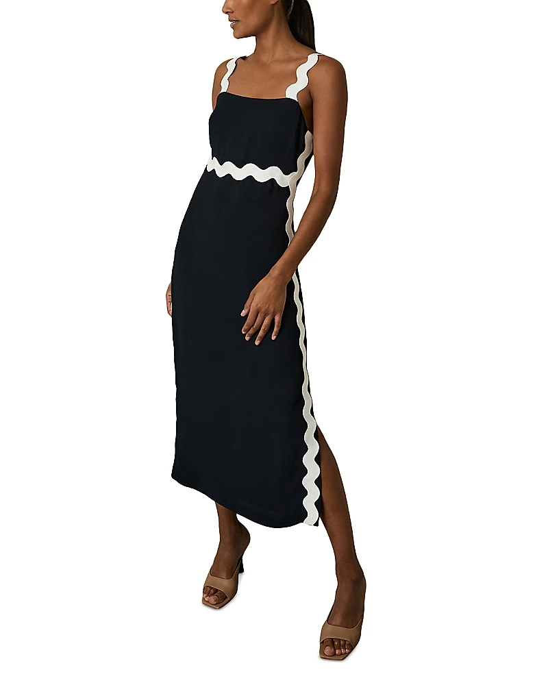 Reiss Wave Craft Midi Dress