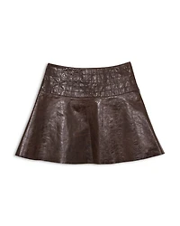 Charlie Leather Mini Skirt
