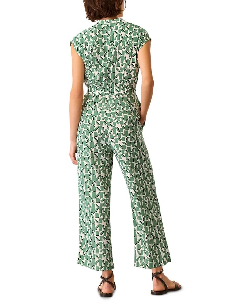 Abstract Squares Jumpsuit