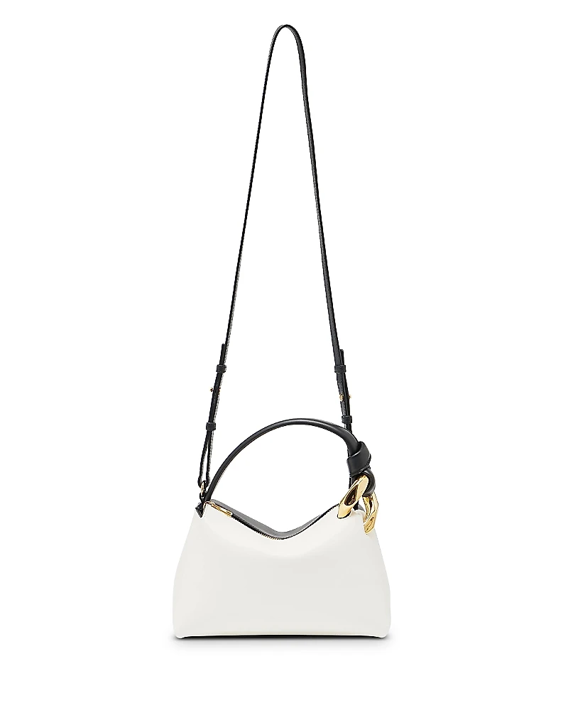 Jw Anderson Small Corner Textured Leather Shoulder Bag