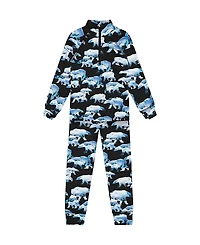 Deux par Deux Boys' Printed Polar Bears Two Piece Thermal Underwear Set - Little Kid