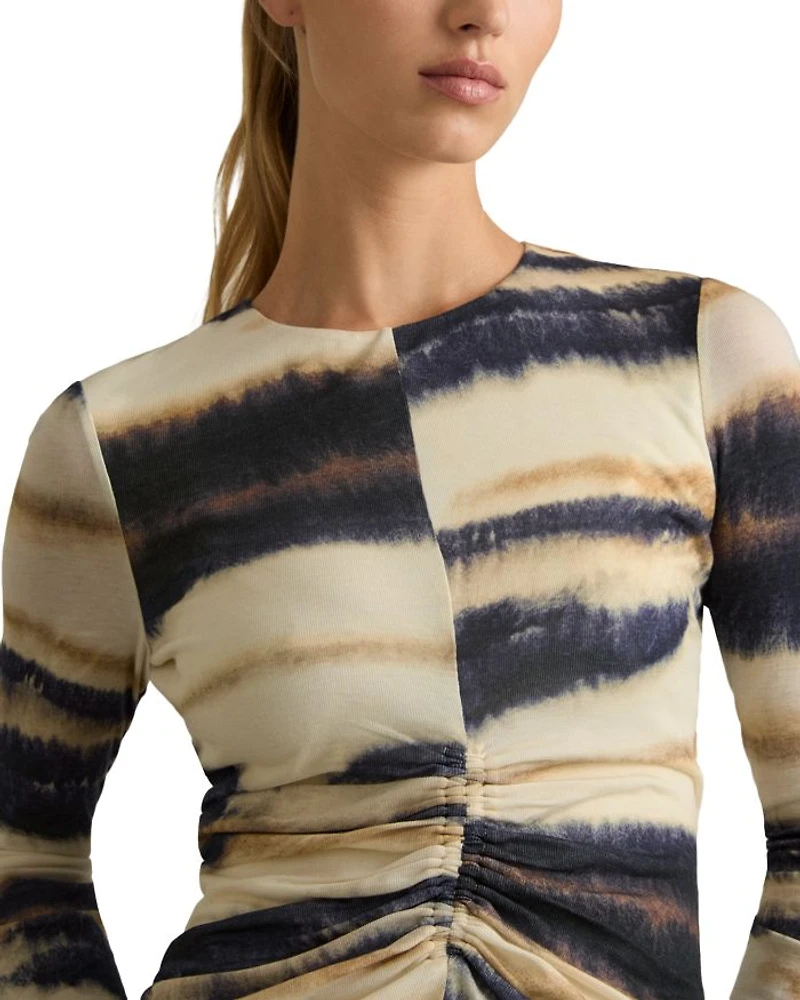 Gia Printed Jersey Top