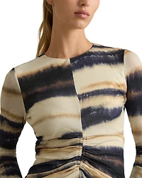 Gia Printed Jersey Top