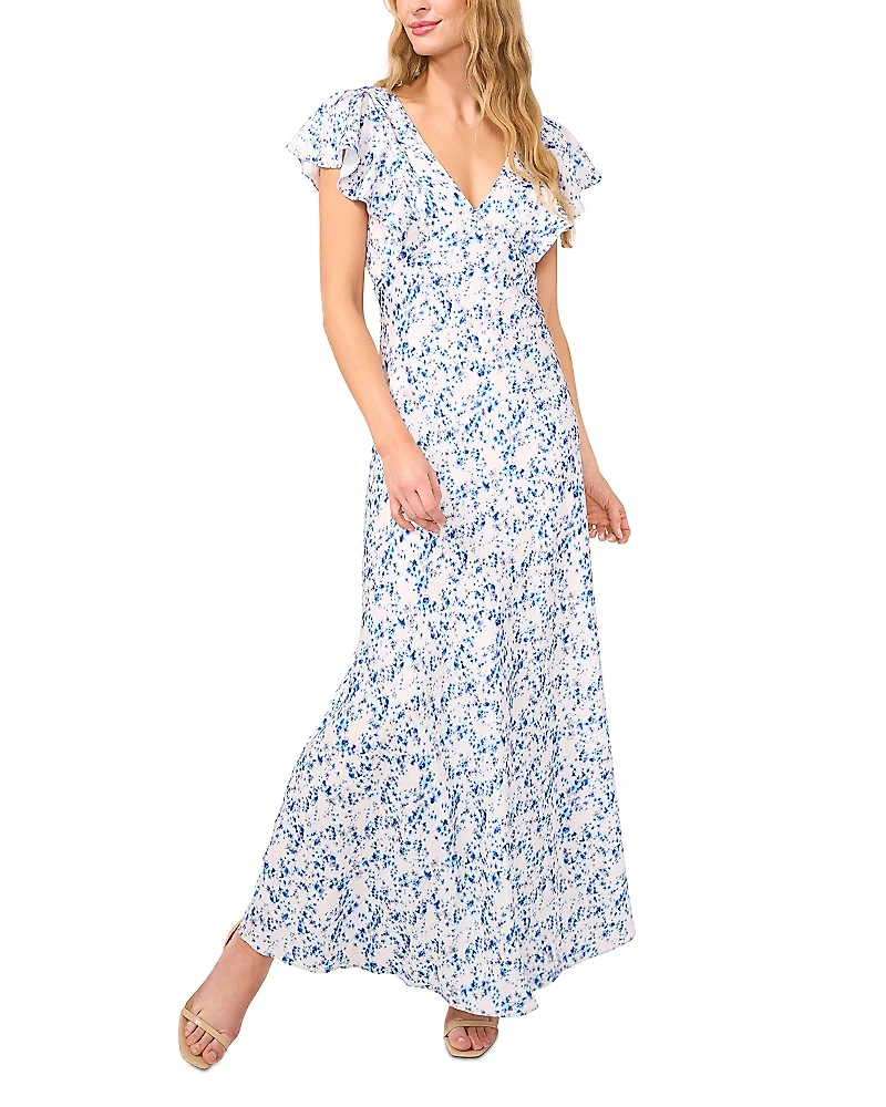 CeCe Short Sleeve V Neck Slip Dress